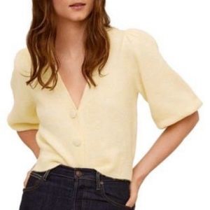 Mango Puff Sleeve Top